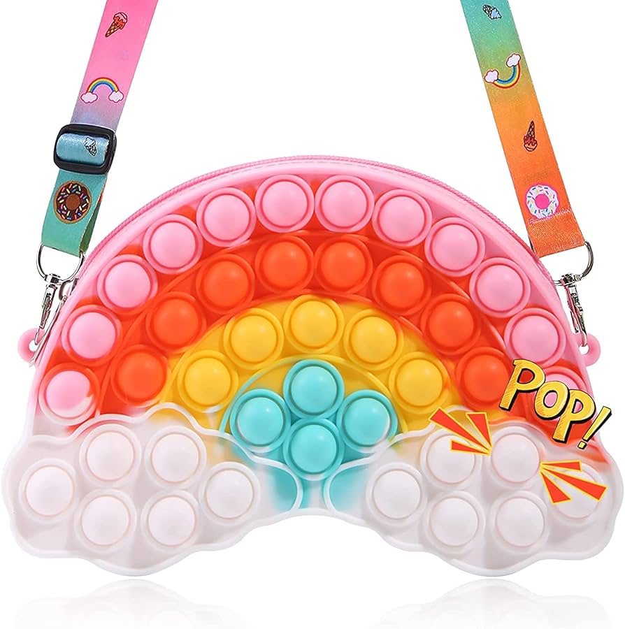 Pop It Bubble Coin Purse Mini Shoulder Bag, Children Gifts