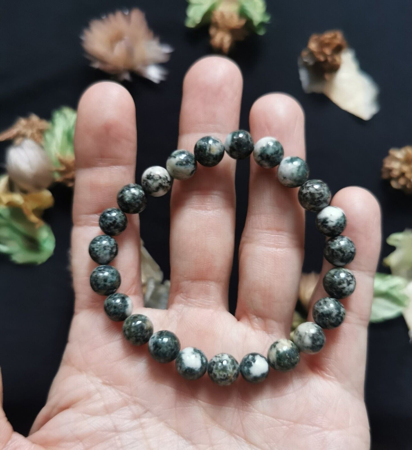 STONEHENGE Preseli Bluestone Power Bead Bracelet