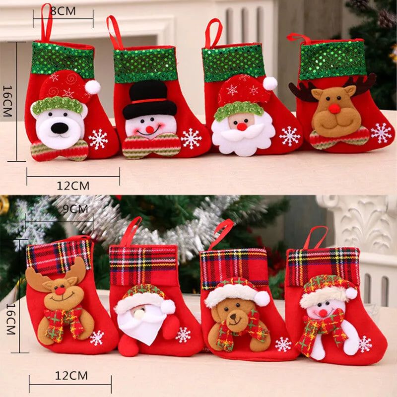 Christmas Stockings Gift Candy Bags Small Size