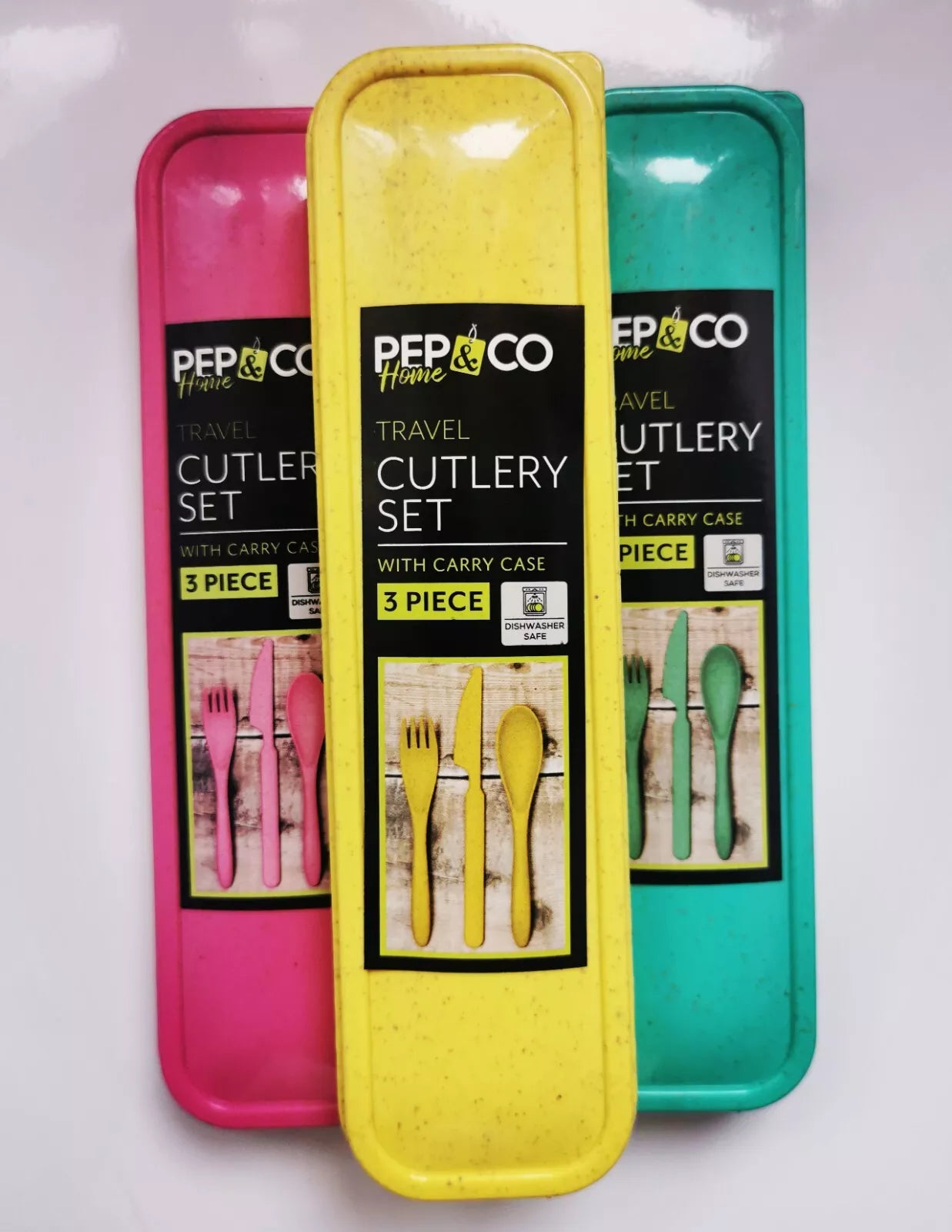 Travel Cutlery Set With Carry Case, Fork, Spoon, Knife. Picnic, Camping, School.