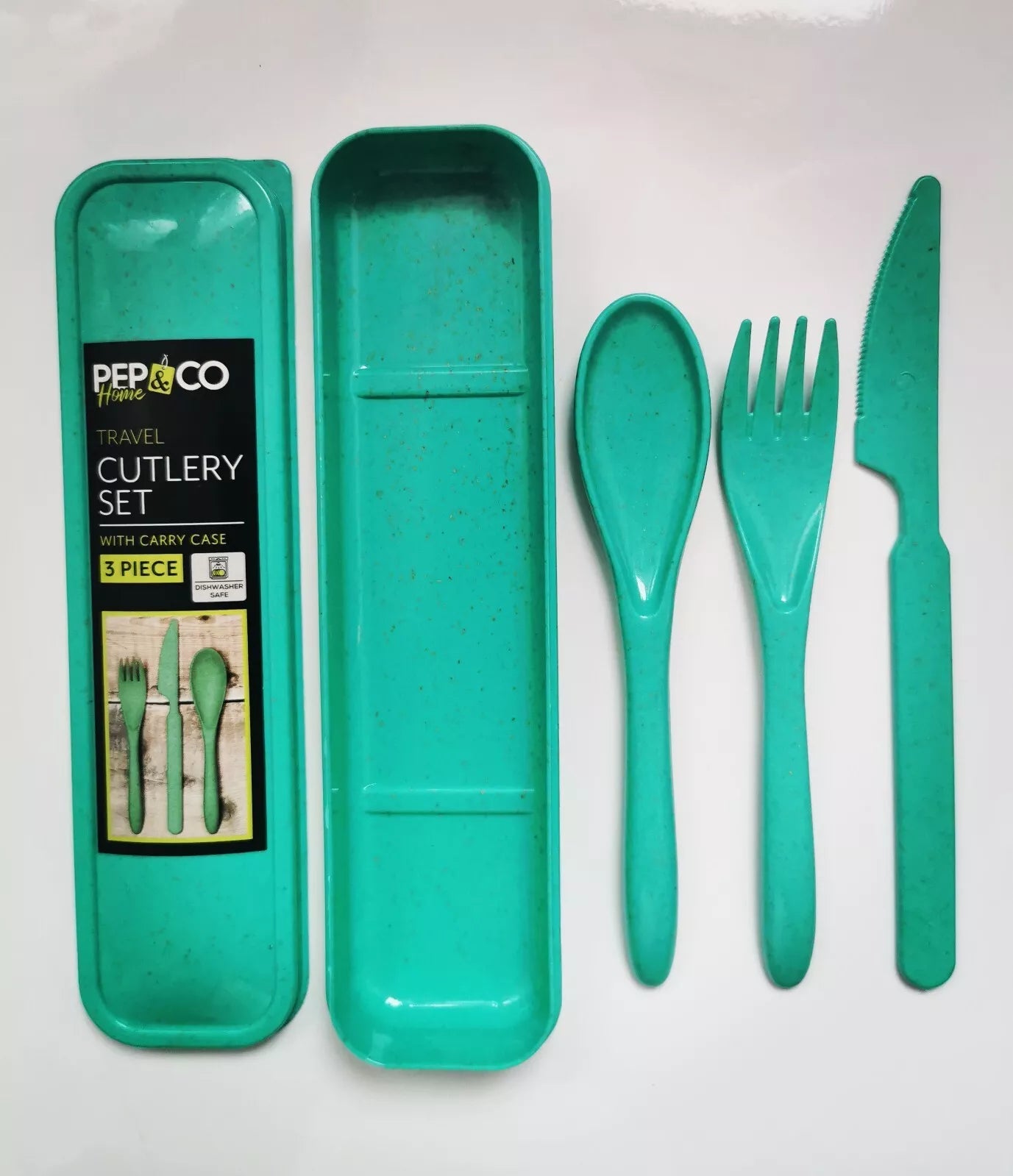 Travel Cutlery Set With Carry Case, Fork, Spoon, Knife. Picnic, Camping, School.