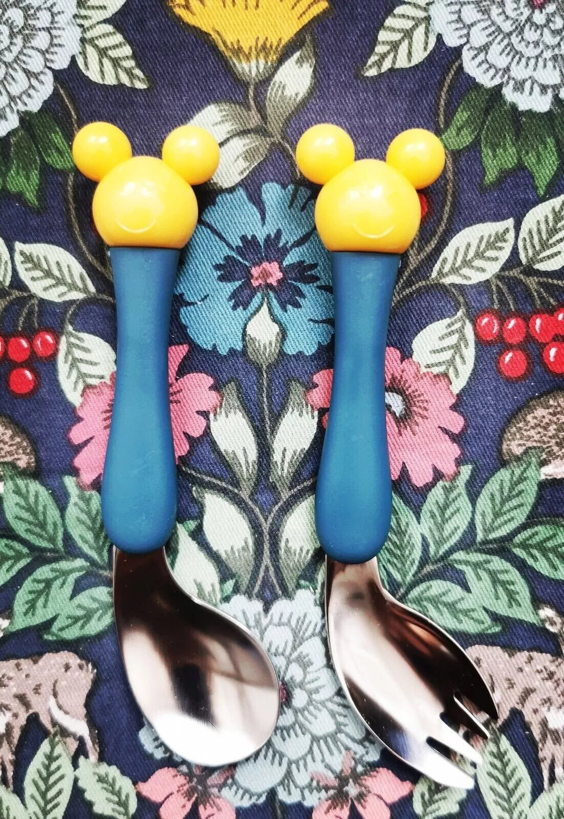 Children Cutlery Stainless Steel Spoon Fork, Cute Cartoon Design
