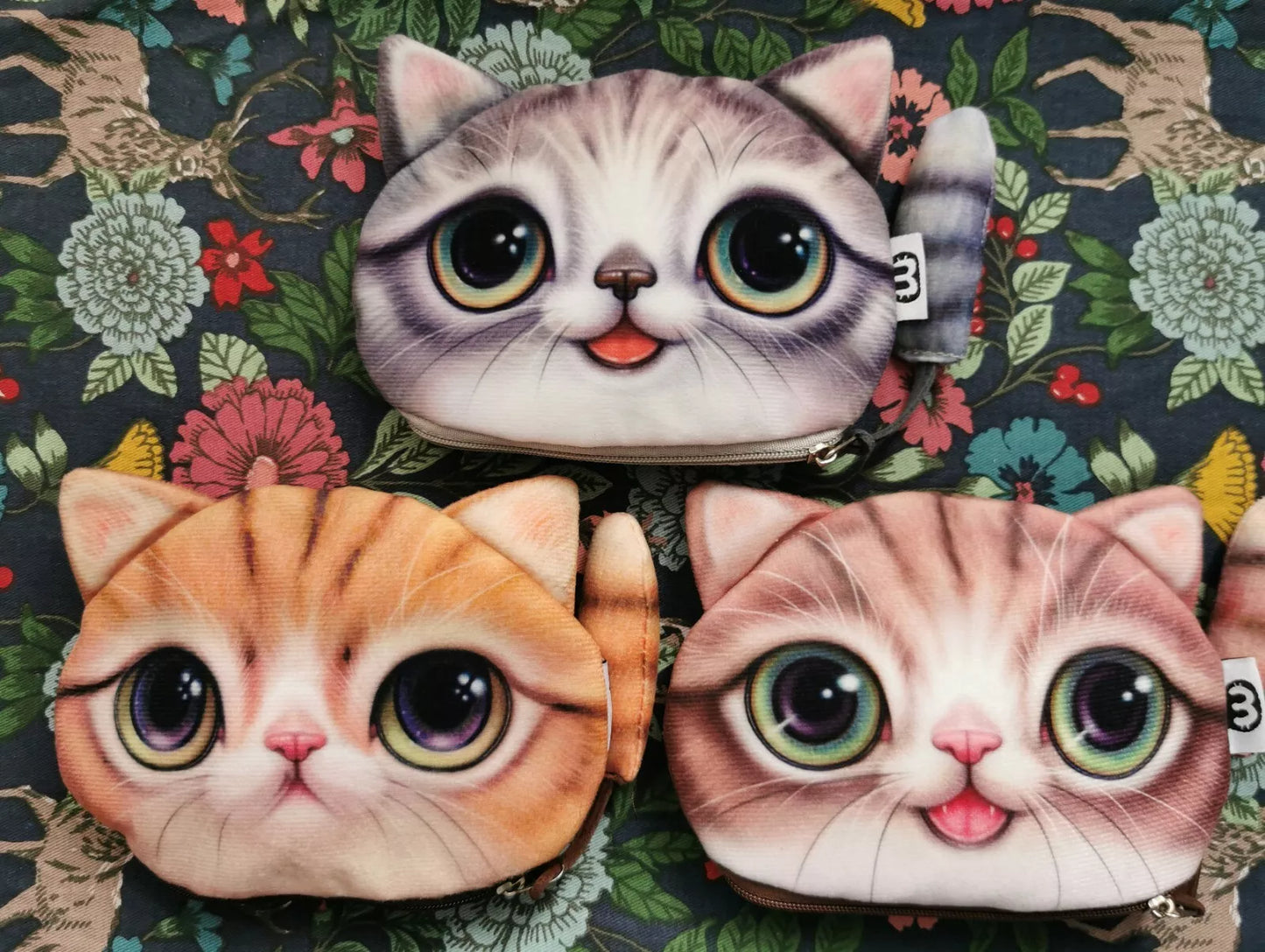 Coin Purse, Women Children Purse Wallet, Cat, Dog Print, Cat and Dog lover gifts