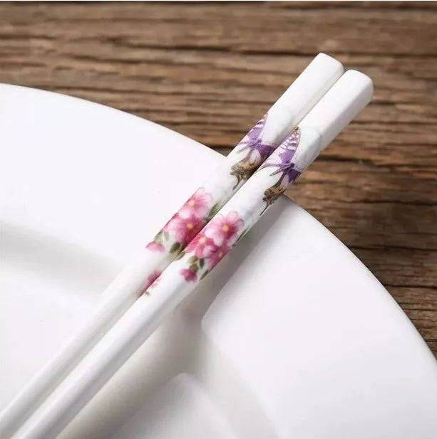 Luxury Ceramic Chinese Chopsticks, Porcelain Japanese Chopsticks
