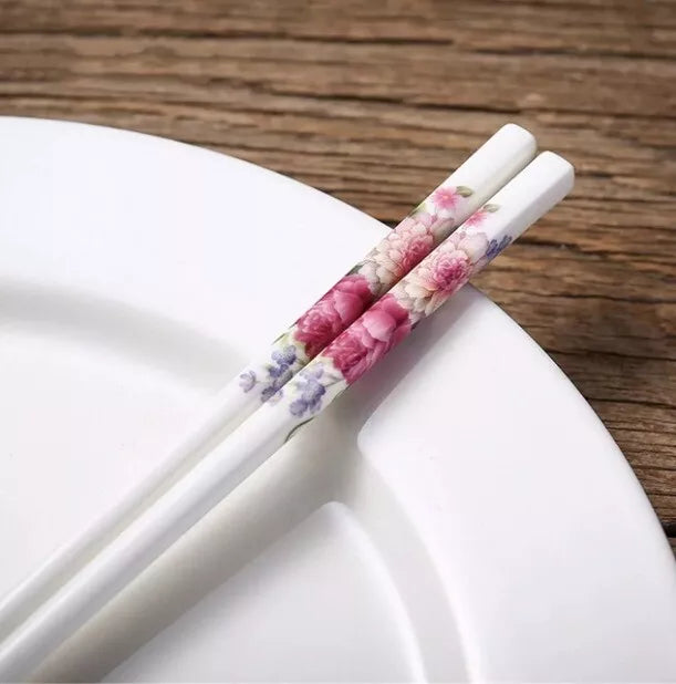 Luxury Ceramic Chinese Chopsticks, Porcelain Japanese Chopsticks