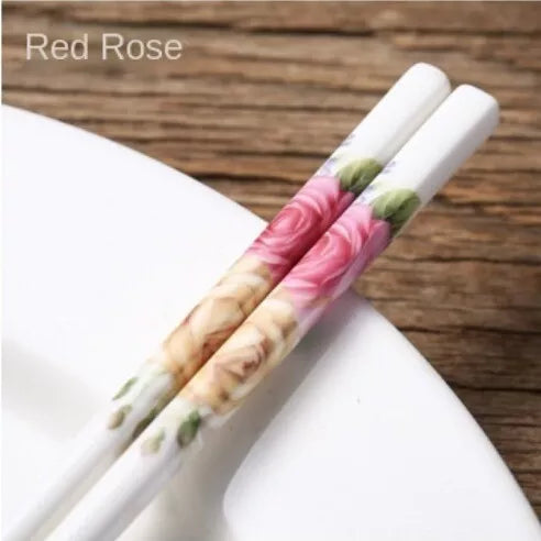 Luxury Ceramic Chinese Chopsticks, Porcelain Japanese Chopsticks