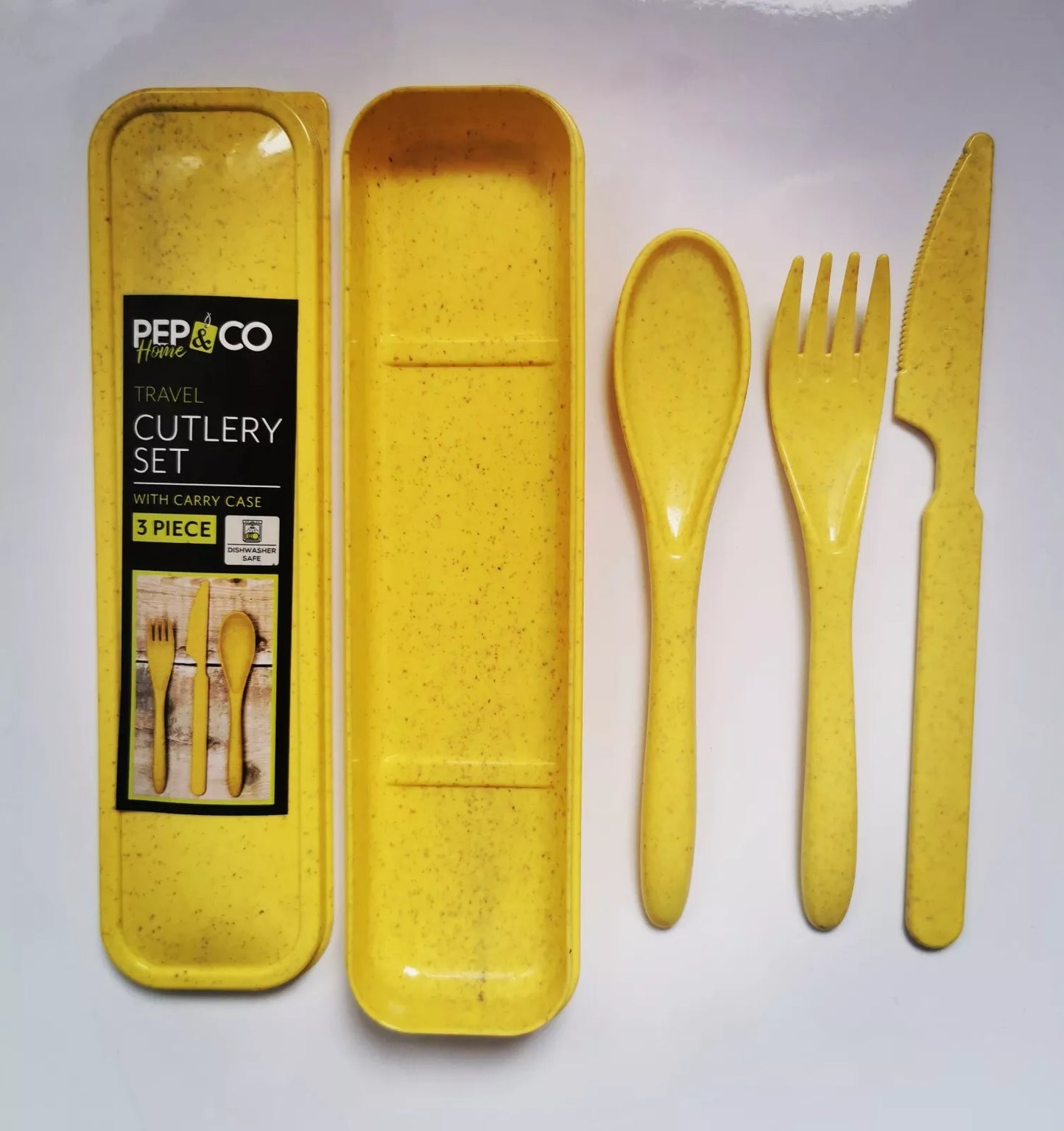 Travel Cutlery Set With Carry Case, Fork, Spoon, Knife. Picnic, Camping, School.