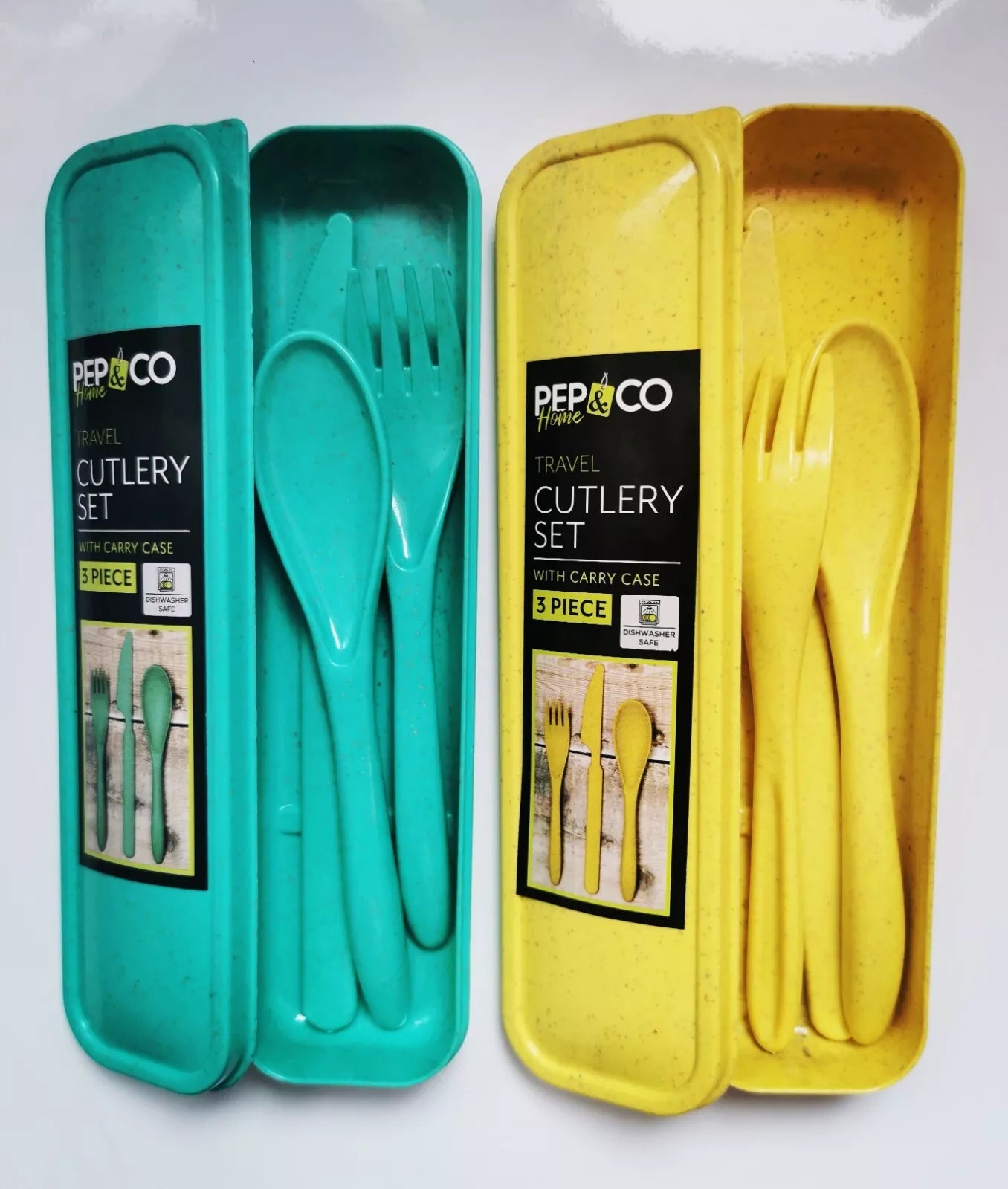 Travel Cutlery Set With Carry Case, Fork, Spoon, Knife. Picnic, Camping, School.